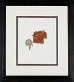 Pippa Skotnes, Abstract Form I, lithograph on embossed paper