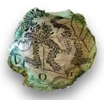 Wow by Ruan Hoffmann, ceramic earthenware with coloured porcelain slip, copper oxide and underglaze, sold Feb 2020