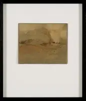 Taffy (Matthew) Whippman, Mountain Landscape, watercolour on card