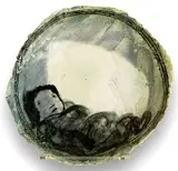 Ruan Hoffmann, Snooze, ceramic earthenware with coloured porcelain slip and underglaze