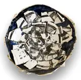 Ruan Hoffmann, Reconstituted Plate, ceramic earthenware