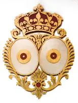 Brett Murray, Nagapie in the Headlights, 2008, metal, paint, silverleaf and fool's gold