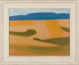 Nico Verboom, Overberg Landscape, oil on board