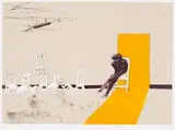 Robert Hodgins, Chairs, four colour lithograph
