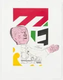 Robert Hodgins, College Kid, etching and silkscreen