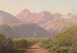 Flushed with Declining Light: The Zwartbergen, near Ladismith C.P. by Jan Ernst Abraham Volschenk, oil on canvas, offered Oct 2019