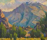 Late Afternoon, Ceres, C.P. by Hugo Naude, oil on canvas laid down on board, sold Oct 2019
