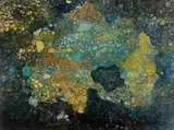 Gordon Vorster, Eiland in Vorming (Island Being Formed), The Genesis Series No. 8, mixed media on board