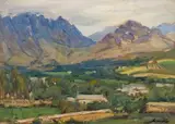 Cape Landscape by Hugo Naude, oil on board, sold Oct 2019