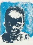 Nelson Makamo, Easy Mood, colour lithograph