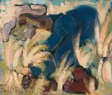 Harvester by Frans Claerhout, oil on board, offered Oct 2019