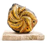 Gold Star by Alexis Preller, stone, plaster and oil, sold Oct 2019