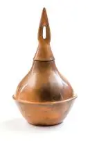 Ceramic Vessel with Stopper by Molelekoa Simon Masilo, glazed and fired clay, sold Oct 2019