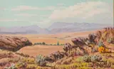 John Koenakeefe Mohl, A Little Rocky Hill, oil on canvas laid down on board