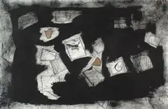 Jared Ginsburg, The Natural World (part 6), collage with Indian ink on paper