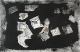 Jared Ginsburg, The Natural World (part 6), collage with Indian ink on paper