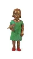Claudette Schreuders, Bird in the Hand, 2007, bronze and enamel paint