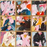 Michael Taylor, Bounce Back; Major Inspector; Low Profile; Dizzy Spell; Front to Back; Shoulder Soldier; Self Theatrical; Shame, Shame, Shame; Coach; nine, acrylic on board