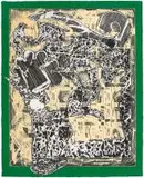 Frank Stella, Green Journal, etching, screenprint, relief on white TGL handmade paper