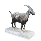 Scapegoat by Diane Victor and Ruhan Janse van Vuuren, resin and burned candle wax on steel base, sold Feb 2020