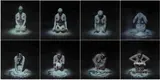 Berni Searle, Still, 2001, digital prints on backlit paper