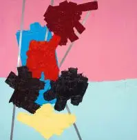 Jacob van Schalkwyk, Constraint, lithographic ink on aluminium