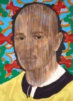 Mustafa Maluka, Why Cry, oil on canvas