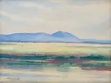 Springbok Vlakte by Jacobus Hendrik Pierneef, oil on board, sold Nov 2019