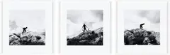 Robin Rhode, Slalom, triptych, ink-jet photographic prints