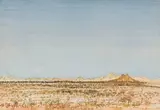Adolph Jentsch, Landscape with Distant Mountains