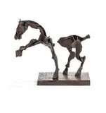 William Kentridge, Horse, 2007, bronze with black patina