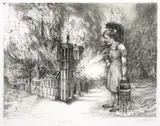 Diane Victor, Burning Day, three-colour lithograph
