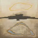 Johan van Heerden, Untitled Abstract, oil on board