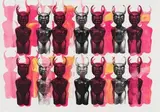 Ilse Pahl, Bronze Woman Kneeling, African Origin 2018, screenprint
