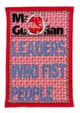 Lawrence Lemaoana, Leaders who Fist People, stitched and appliqued textile