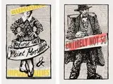 William Kentridge, Rumours and Impossibilities; Entirely Not So; two, colour screenprint