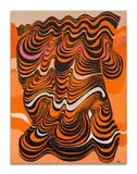 Cecily Sash, Orange Minoan, oil on canvas