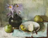 Irmin Henkel, Still Life with Pears