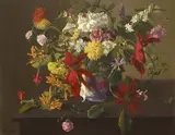 James Eddie, Flowers in a Vase, oil on canvas