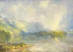 Edward Roworth, A Tzitzi-Kamma Lagoon (sic), oil on board