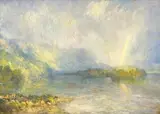 Edward Roworth, A Tzitzi-Kamma Lagoon (sic), oil on board
