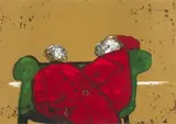 Robert Hodgins, Rome, five colour lithograph