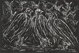 David Koloane, Looking Forward, lithograph