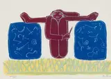 Rock Artist by Walter Battiss, screenprint, offered Sep 2019