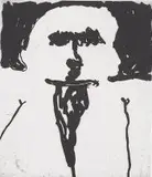 Robert Hodgins, Fat Man, etching