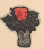 Douglas Portway, Red Red Rose, sugarlift, collage