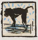 William Kentridge, Baboon, colour screenprint