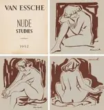 Maurice van Essche, Nude Studies, portfolio, one-colour screenprint