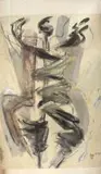 Nel Erasmus, Abstract III, mixed media on handmade paper