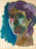 Tulbagh Head by Christo Coetzee, oil on card, sold Sep 2019